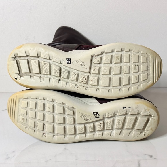 Nike Two Hi Fly Knit Sneaker Boot 8.5 Deep Burgundy - Picture 8 of 8